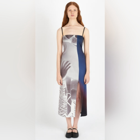 Elliss Dresses & Skirts - NWT ELLISS Lagoon Ripple Jersey Ankle Dress Size Medium